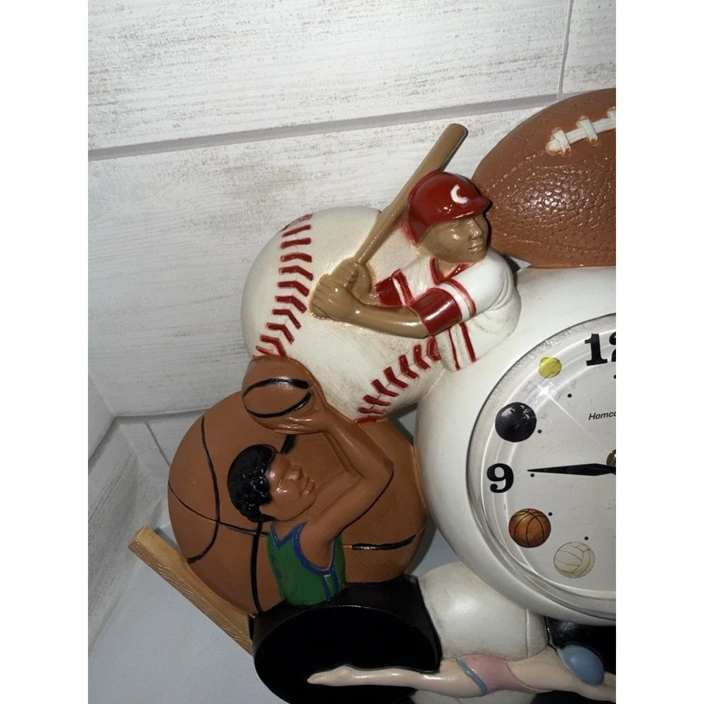 Homco Quartz Sports Wall Clock (Home‎ Interiors & Gifts) (1994)